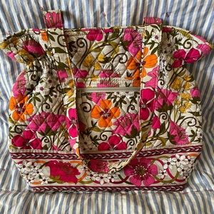 Vera Bradley Glenna Satchel in Tea Garden